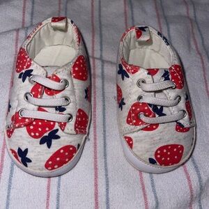 Strawberry Print Kids Shoes
